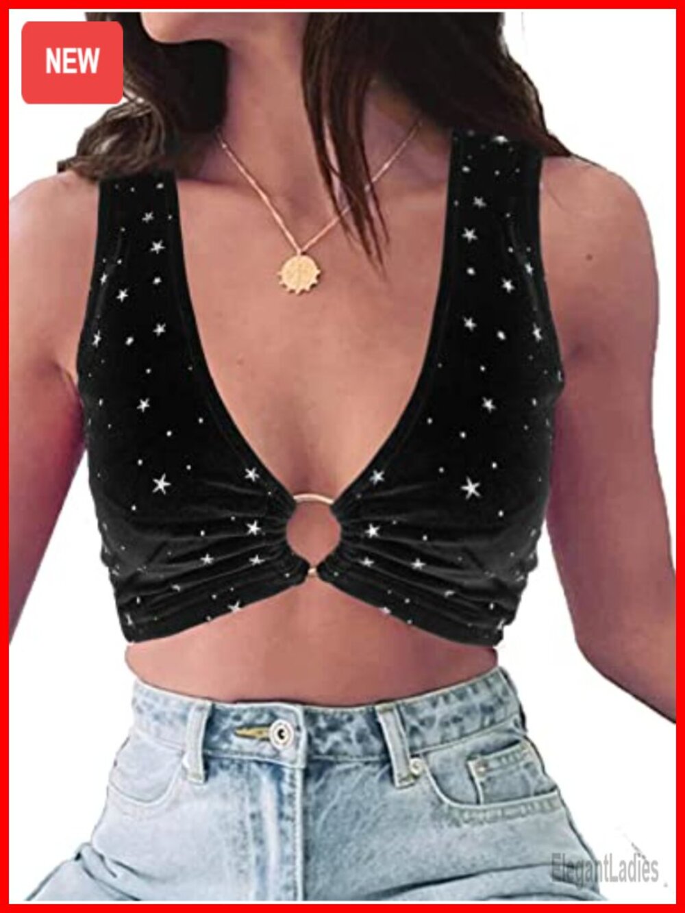 Sparkly Sequin Crop Top Rave Festival Party Tank Top